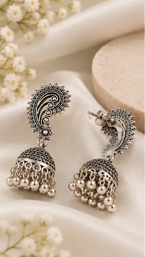 OXIDISED EARRINGS